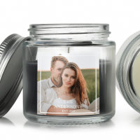 Collage de couple moderne photo et cadeau familial