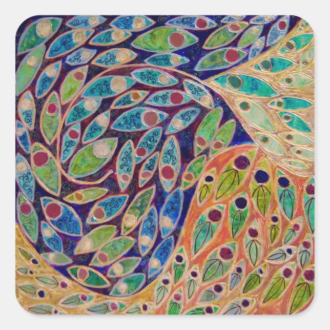 Sticker Carré collant du sanctuaire rapide (peinture) (Devant)