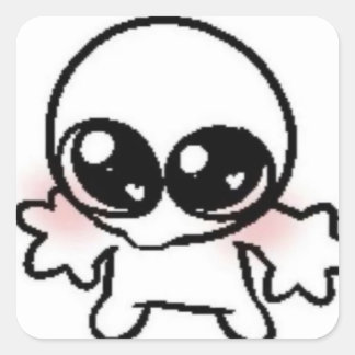 Sticker Carré collant idiot