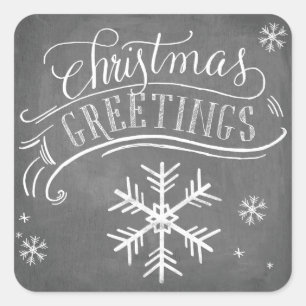 Sticker Carré Collection de salutations de tableau