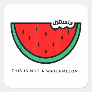 Sticker Carré Collection Palestine 'This is not a Watermelon'