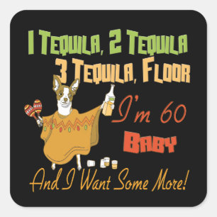 Sticker Carré Collection Tequila 60e anniversaire