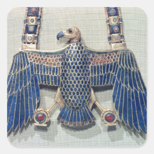 Sticker Carré Collier avec pendentif vautour