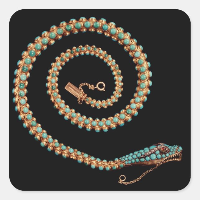 Sticker Carré Collier de serpent, 1844 (Devant)