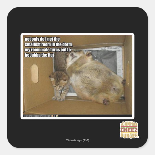 Sticker Carré colocat de graisse (Devant)