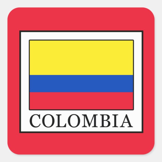Sticker Carré Colombie (Devant)