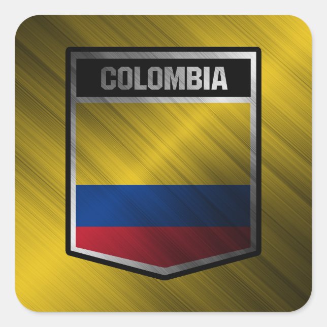 Sticker Carré Colombie (Devant)