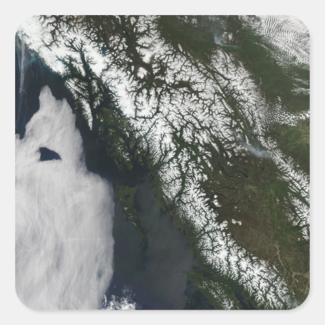 Sticker Carré Colombie-Britannique (Devant)