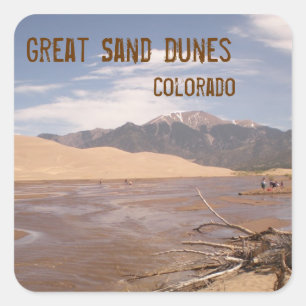 Sticker Carré Colorado de Great Sand Dunes