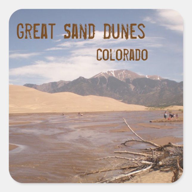 Sticker Carré Colorado de Great Sand Dunes (Devant)