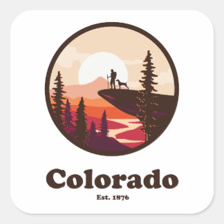 Sticker Carré Colorado Est 1876