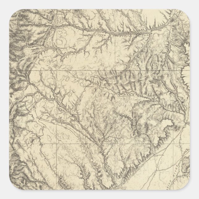 Sticker Carré Colorado Sud (Devant)