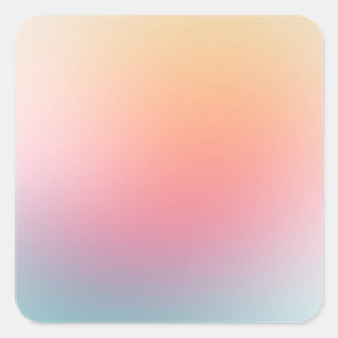 Sticker Carré Coloré Blanc Modèle Jaune Rose Bleu Violet