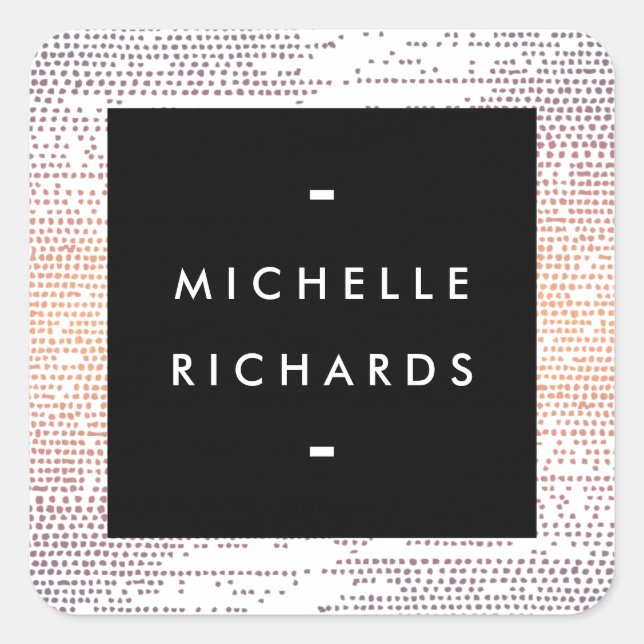 Sticker Carré Coloré Confetti Pluie Motif moderne (Devant)