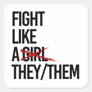 Sticker Carré Combattre comme eux