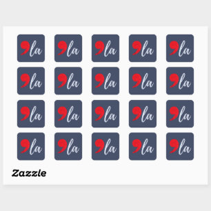Sticker Carré Comma La Kamala Harris 2024 Président Funny