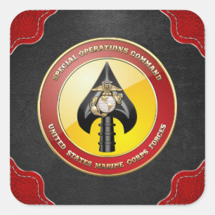 Sticker Carré Commande d'opérations spéciales d'usmc (MARSOC)