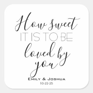 Sticker Carré Comme il est sucré à l'usage buffet bonbons de mar