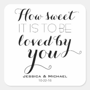 Sticker Carré Comme il est sucré à l'usage buffet bonbons de mar