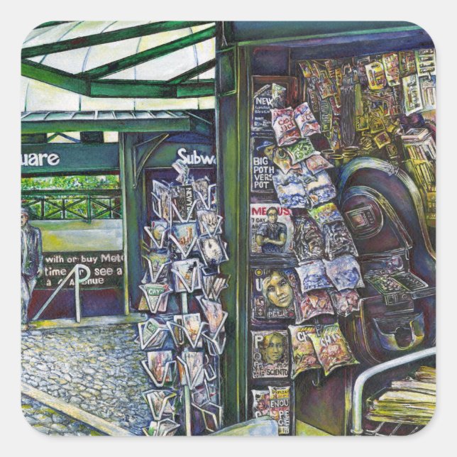 Sticker Carré Comment Est-Ce Qu'Une Image, Sans imagination ? (Devant)