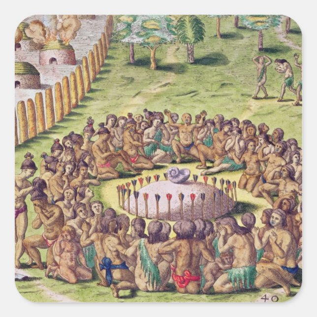 Sticker Carré Comment le chef est enterré, de Brevis (Devant)