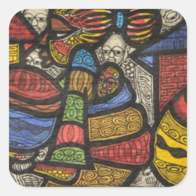 Sticker Carré Commerce (Devant)