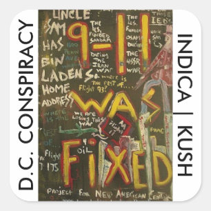 STICKER CARRÉ COMPLOT DE D.C. KUSH INDICA