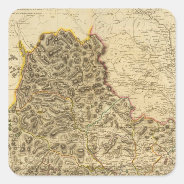 Sticker Carré Composé de Kirkcudbright Shire (Devant)