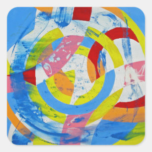 Sticker Carré Composition #2 de Michael Moffa