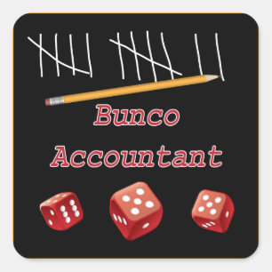 Sticker Carré Comptable Bunco