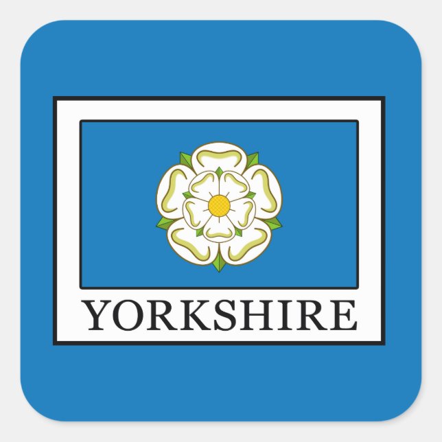 Sticker Carré Comté de Yorkshire (Devant)