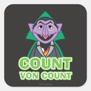 Sticker Carré Comte von Count Style Classique 2