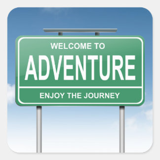 Sticker Carré Concept aventure.