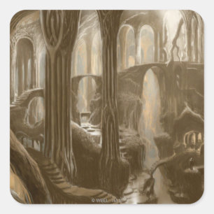 Sticker Carré Concept de domaine forestier