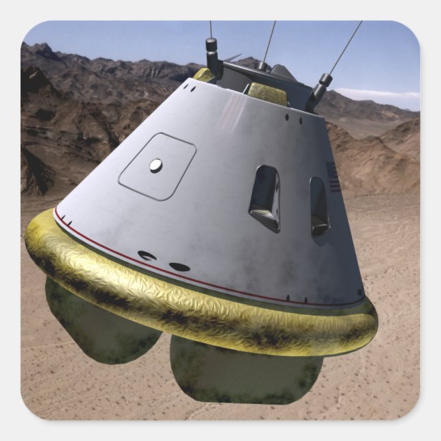 Sticker Carré Concept d'un véhicule d'exploration pour équipage (Devant)