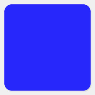 Sticker Carré Concepteur Customisé couleur bleue