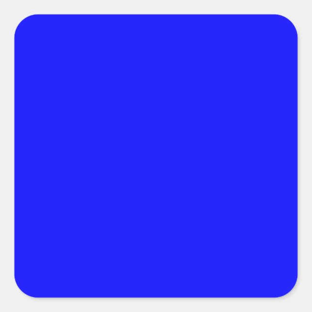 Sticker Carré Concepteur Customisé couleur bleue (Devant)