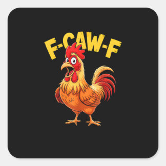Sticker Carré Conception de l'amant du mème de coq citation drôl