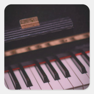 Sticker Carré Conception de piano géniale