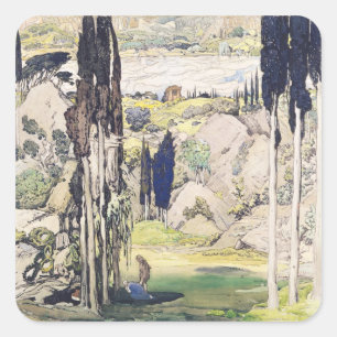 Sticker Carré Conception de scénographie pour la Loi I de