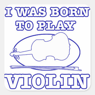 Sticker Carré conception de violon