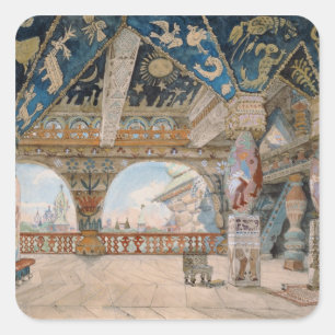 Sticker Carré Conception d'étape pour l'opéra de Nikolai
