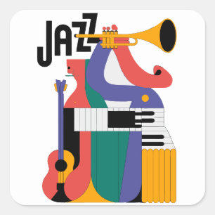 Sticker Carré conception d'instruments de musique