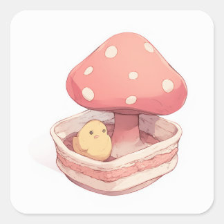 Sticker Carré Conception douce