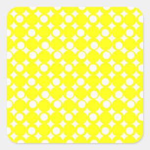 Sticker Carré Conception d'une balle jaune mod @ Emporio Moffa