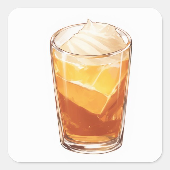 Sticker Carré Conception inspirée par la créativité (Devant)