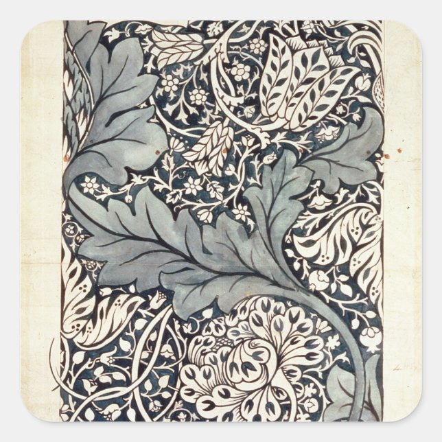 Sticker Carré Conception pour Avon Chintz, c.1886 (Devant)