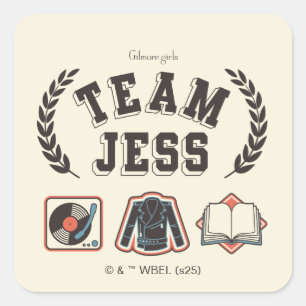Sticker Carré Conception Team Jess Gilmore Girls
