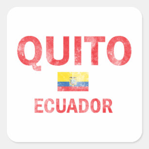 Sticker Carré Conceptions de Quito Equateur