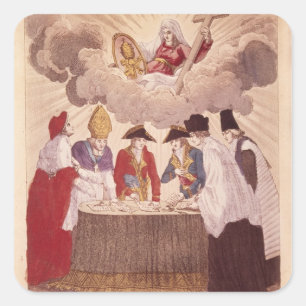 Sticker Carré Concordat entre Napoléon et Pape Pie VII